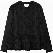 3.1 Phillip Lim Floral Jacquard Kenarı Püsküllü Tasarım Kadın Bluz