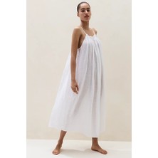 The White Company Avrupa Keteni Kadın Midi Gecelik