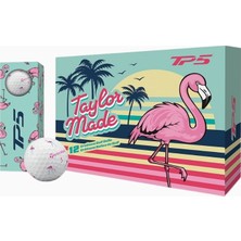 Taylor Made Tp5 Pix Flamingo Golf Topu Tropikal Tasarım Premium Seri