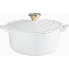 Le Creuset Kalp Şeklinde Döküm Tencere Kalp Kapaklı Lüks Tasarım 20 cm