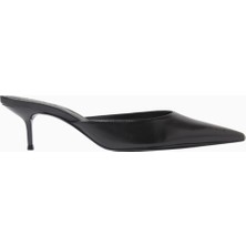 Schutz 63MM Topuklu Deri Point-Toe Mules, Şık ve Konforlu Günlük Tasarım