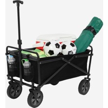 Gerou Mini Katlanabilir Yardımcı Vagon, 5'' Tekerlekli Kamp ve Piknik Arabası