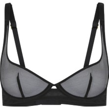 Agent Provocateur Lucky Demi Cup Plunge Destekli Siyah Tel Sütyen - Konforlu, Şık ve Nefes Alabilen Tasarım