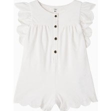 Chloe Chloé Kids Fırfırlı Pamuk Tulum Kız Bebek