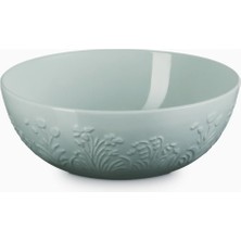 Le Creuset Jardin Seramik Salata Kasesi, Çiçek Desenli Şık ve Çok Amaçlı