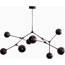 101 Copenhagen Drop Chandelier Globe 5m Ayarlanabilir, Metal Küre Dekoratif Tasarım Avize