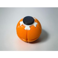 3D Tasarım Stres Topu Spinner Ball – Renkli  Oyuncak Turuncu /beyaz