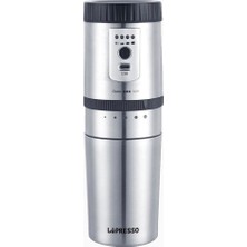 Lepresso Taşınabilir Öğütücülü Filtre Kahve Termosu 250 ml Gümüş