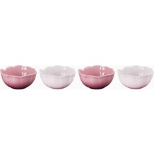 Le Creuset Seramik Çiçek Şeklinde Kase Seti 4’lü