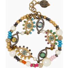Kurt Geiger Multi-Strand Eye Bileklik, Pirinç-Kristal