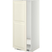 IKEA Modern Beyaz Buzdolabı-Dondurucu Boy Dolabı 60X60X140 cm - Ankastre Buzdolabı ve Dondurucu Için Iskandinav Tarzı Mutfak Boy Dolabı - Sağlam Sunta Yapı