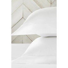 The White Company Symons Çift Sıralı Kordonlu Oxford Tek Kişilik Yastık Kılıfı