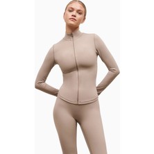 Because Of Alice Base Sculpting Zip Up Jacket Şekillendirici Fermuarlı Kadın Ceket