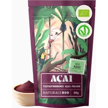 Naturale Bio Acai Powder 50 G Organik Freeze Dried Acai Tozu