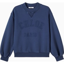 Chloe Chloé Kids Logolu Pamuk Polar Kız Çocuk Sweatshirt