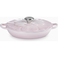 Le Creuset Çiçek Kapaklı Emaye Dökme Demir Gurme Tencere, 26CM