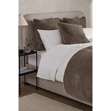 The White Company Super Soft Suni Kürk Battaniye