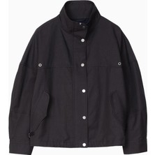 3.1 Phillip Lim Cropped Balloon Dik Yakalı Oversize Kadın Ceket