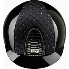 Kep Italia Cromo 2.0 Parlak Siyah Swarovski® Kristalli Binicilik Kaskı