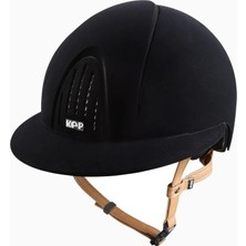 The White Company Kep Italia Smart Nova Siyah Kadife Polo Vizörlü Binici Kaskı