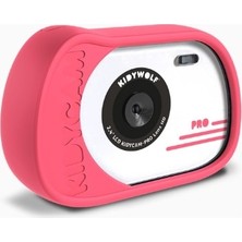 Kidy Wolf Kidywolf Kidycam Pro Pembe Çocuk Dijital Fotoğraf Makinesi