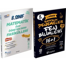 Saydam Yayınları 8. Sınıf Lgs Matematik Ödf Öğreten Ders Fasikülleri ve 1. Dönem Fen Bilimleri 16+1 Haftalık Denemeler