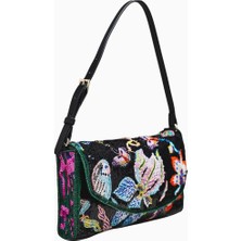 Celandine x Sarah Gordon Boncuk ve Pul Detaylı Omuz Çantası