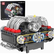 Mould King 10193 Boxer Motor Model Seti 609 Parça Elektrikli Engine