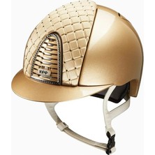 Kep Italia Cromo 2.0 Milano Swarovski Metalik Kahverengi Binicilik Kaskı
