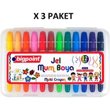 Bigpoint Jel Mum Boya 12 Renk x 3 Adet