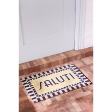 Anthropologie Saluti Geometrik Desenli Baskılı Coir Paspas