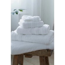 The White Company Classic Double Border %100 Pamuk Banyo Havlusu