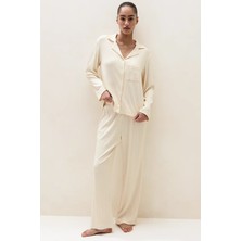 The White Company Serinletici Ribana Kadın Pijama Takımı