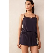 The White Company Dantel Detaylı Kadın Şortlu Pijama Takımı