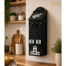 Kles Home Ahşap Poşetlik Mutfak Organizerii