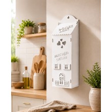 Kles Home Ahşap Poşetlik Mutfak Organizerii