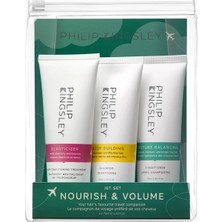 Philip Kingsley Nourish & Volume Jet Set Seyahat Boyu Hacim ve Nem Bakım Seti