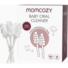 Momcozy Bebek Dil Temizleme Mendili 40’lı Hijyenik Set
