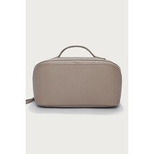 The White Company Saffiano Deri Katlanabilir Mini Makyaj Çantası
