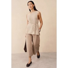 The White Company Kaşmir Karışımlı Yandan Bağlamalı Kadın Triko Tunik