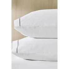 The White Company Kordon Detaylı Pamuklu 2'li Klasik Yastık Kılıfı