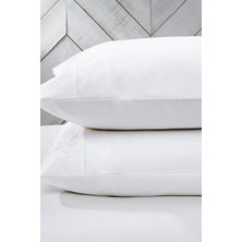 The White Company Adeline Pamuklu Klasik Yastık Kılıfı