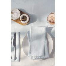 The White Company Saf Keten 4'lü Peçete Seti