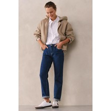 The White Company Brompton Organik Pamuklu Slim Kadın Jean Pantolon