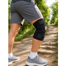 Aesco Ligament Destekli Dizlik Ayarlanabilir Cırtlı Açık Patella Diz Destekliği - Lisinya