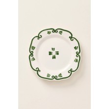 Anthropologie Vanessa Italyan Seramik Tatlı Tabağı 4'lü Set