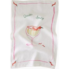 Anthropologie Dinette Taş Yıkanmış Keten Mutfak Havlusu