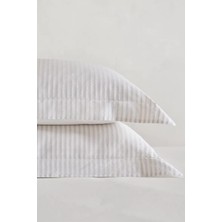 The White Company Tilbury Stripe Pamuklu Oxford Tekli Yastık Kılıfı