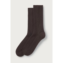 The White Company Saf Kaşmir Kadın Ev Çorabı