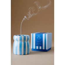 Anthropologie Paddywax Cabana Çizgili Seramik Kavanoz Mum
